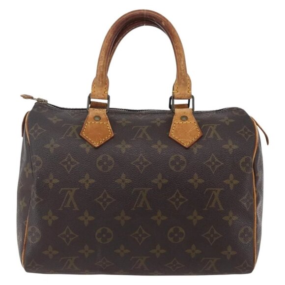 LOUIS VUITTON Monogram Speedy 25 Hand Bag M41528 LV Auth am9473 - Picture 3 of 16